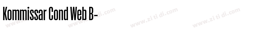 Kommissar Cond Web B字体转换